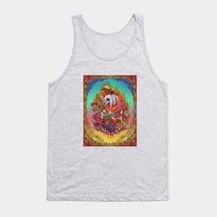 Panda Engraving Surrealism Artwork Tank Top